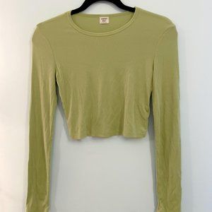 Aritzia Sunday Best Bliss Longsleeve in Okra Green Size Small